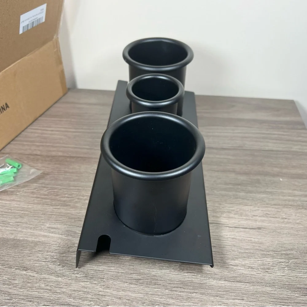 Black Metal Hair Tool Cabinet Wall Mount Holder